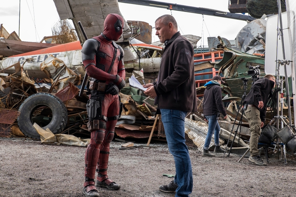 رایان رینولدز و تیم میلر در پشت صحنه فیلم «ددپول»(Deadpool)